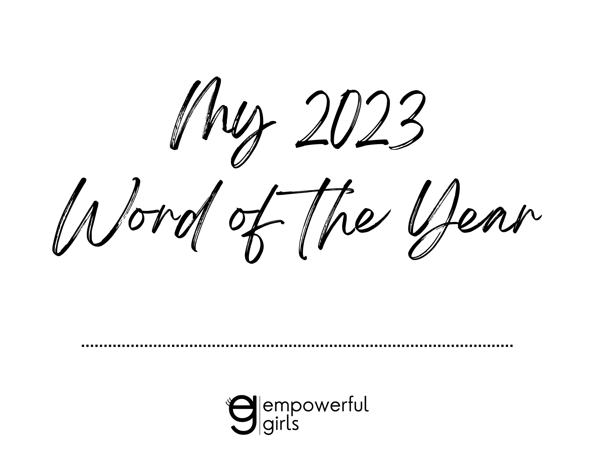 Word of the Year Poster + List