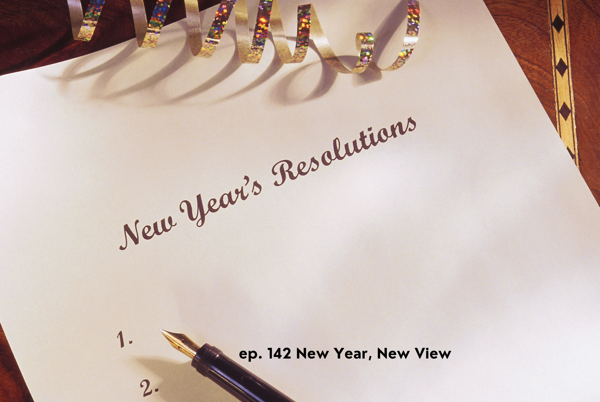 A paper belonging to a teen or tween girl lists her new view about her new year's resolutions.